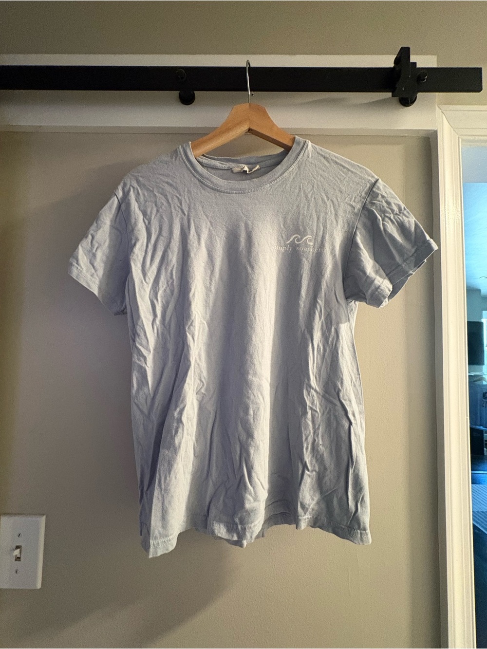 Simply Southern Light Blue Women's Short Sleeve Tee